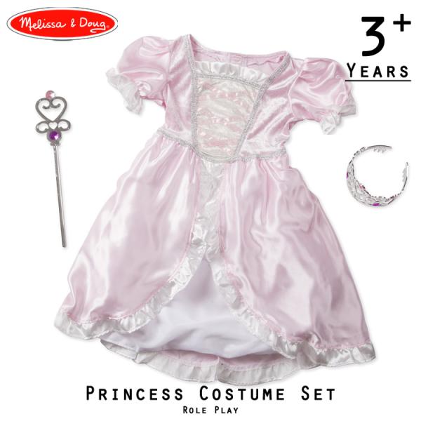 プリンセス ドレス コスチューム 3歳 4歳 5歳 6歳 小物付き メリッサ＆ダグ ハロウィン 仮装...