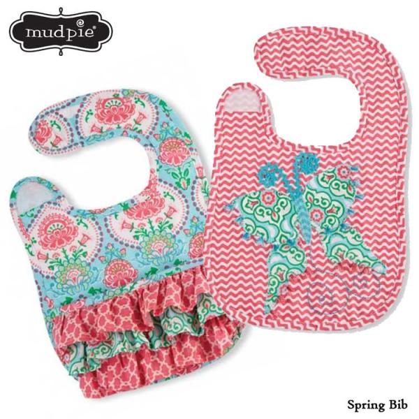 売切価格/ マッドパイ スプリングビブ バタフライ フラワー スタイ よだれかけ ベビー用 mudp...
