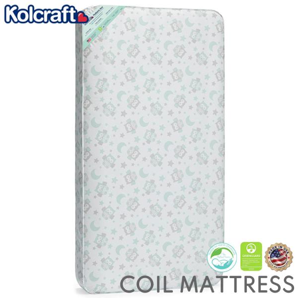 マットレス トドラーサイズ ミント/オウル インナースプリング 80コイル キッズ コルクラフト 幼...