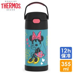 サーモス ステンレス ストロー 水筒 ステンレス水筒 ディズニー ミニーマウス クラシック ストロー 350ml THERMOS 子供 MinnieMouse｜paranino