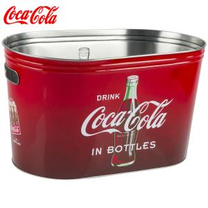 コカ・コーラ パーティー タブ コカコーラ ドリンククーラー アイスクーラー ゴミ箱 ブリキ缶 飲み物 大容量 オシャレ バケツ Coca-Cola｜paranino