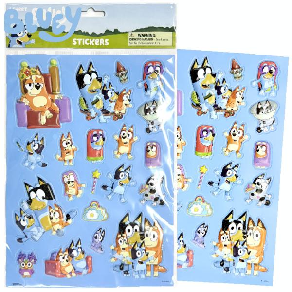セット割/ ブルーイ プクプク シール ぷっくり 20カット 立体 ごほうびシール 手帳 スケジュー...