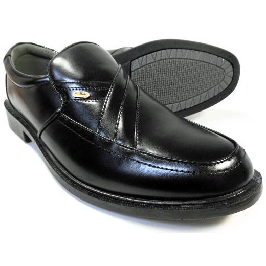 SLOVGH シャーリングスリッポン ビジネスシューズ（大きいサイズ 紳士靴）黒 ワイズ3E（EEE...