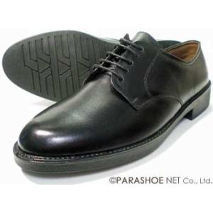 BRAVAS 本革 プレーントゥ ビジネスシューズ （大きいサイズ 革靴 紳士靴）黒 27.5cm ...