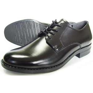 BRAVAS Lapel プレーントゥ ビジネスシューズ（小さいサイズ 紳士靴）黒 22cm（22....