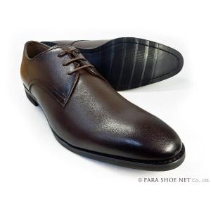 PARASHOE 本革 プレーントゥ ビジネスシューズ ダークブラウン 4E 27.5cm、28cm...