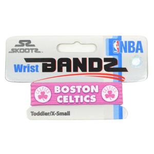 メール便OK NBA(エヌビーエー) PINK SINGLE BANDZ SKOOTZ ピンクリストバンド ボストン・セルティックス｜paraspo