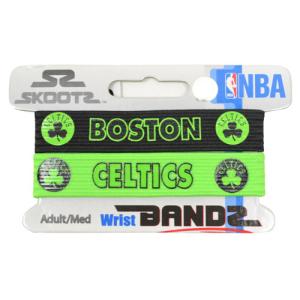 NBA(エヌビーエー) NEON BAND 2PACK SKOOTZ ネオングリーンリストバンド（2本組み） ボストン・セルティックス｜paraspo