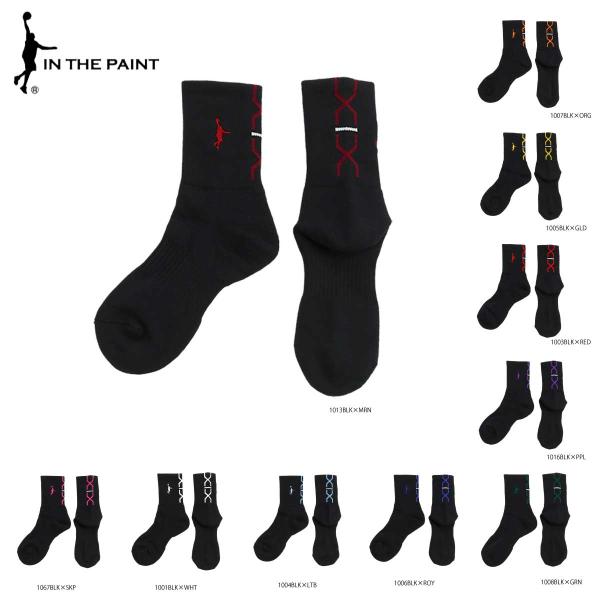 メール便OK スタンダードパネルソックス PANEL SOCKS 定番ソックス ブラック 靴下 IN...