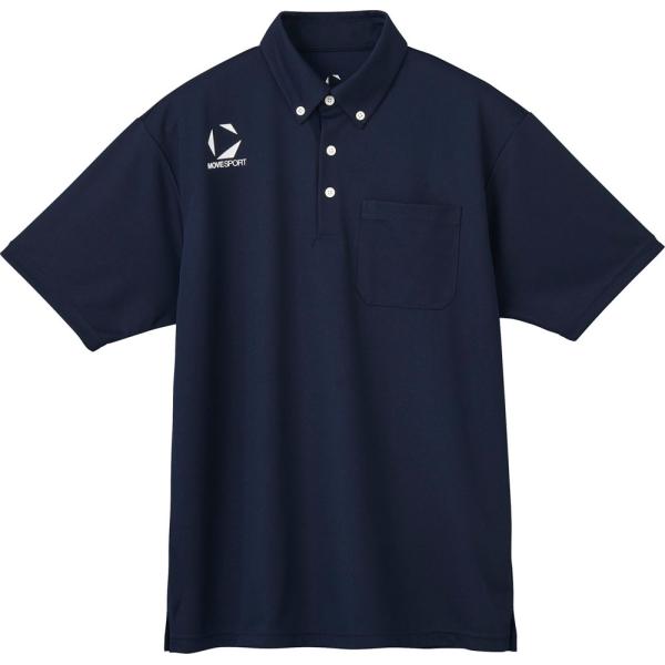 メール便OK ボタンダウンポロシャツ MOVESPORT ムーブスポーツ ST5SHST1M