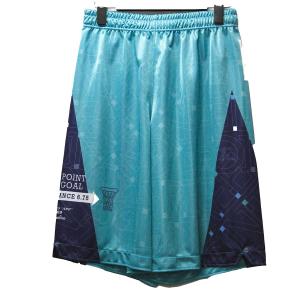 メール便OK Team Five APPL-089-06 メンズ リミテッド 昇華プラパン バスケットボールパンツ バスパン ターコイズグリーン