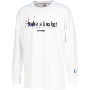 メール便OK CONVERSE(コンバース) CB232368L メンズ プリントロングスリーブシャツ バスケットボール プラクティスシャツ 練習用 長袖