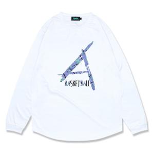 メール便OK Arch(アーチ) T324-101 Arch scratched L/S tee バスケットボール 長袖Tシャツ メンズ｜paraspo