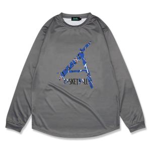 メール便OK Arch(アーチ) T324-103 Arch scratched L/S tee バスケットボール 長袖Tシャツ メンズ｜paraspo