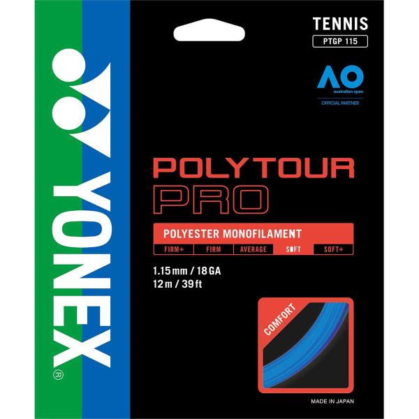 メール便OK YONEX(ヨネックス) PTGP115 テニス ストリング ポリツアープロ115