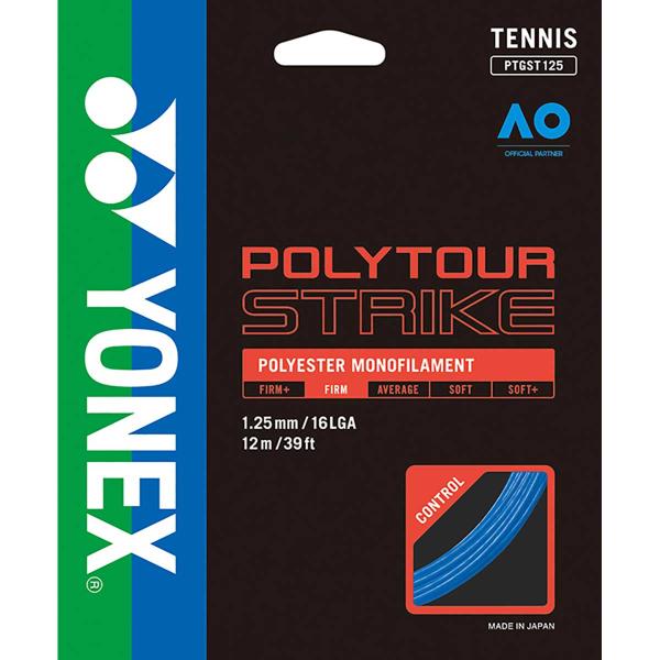メール便OK YONEX(ヨネックス) PTGST125 テニス ストリング ポリツアーストライク1...