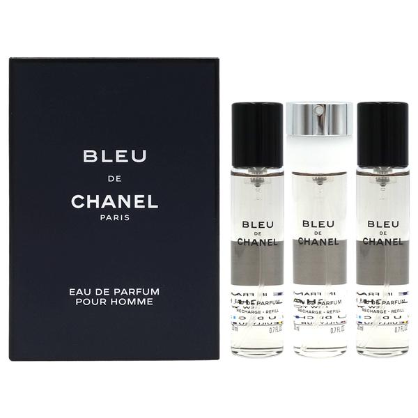 香水 シャネル ブルー ドゥ プールオム EDP SP 20ml×3本セット リフィル　CHANEL...