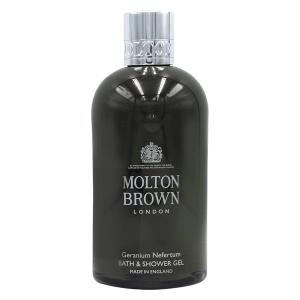 香水 モルトンブラウン MOLTON BROWN ゼラニウムネフェルトゥム バス＆シャワージェル 300ml GERANIUM NEFERTUM BATH & SHOWER GEL フレグランス｜parfumearth