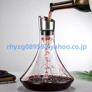 ホームパーティーワインギフト用の手吹きワインデキャンタークリスタルガラス