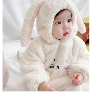 ハロウィン 衣装 コスプレ うさぎ 着ぐるみ ロンパース 兎 着ぐるみ 帽子 うさみみ ベビー ロンパース カバーオール 裏起毛 ハロウィン ベビー コスチューム