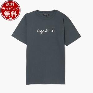 アニエスべー agnes b Tシャツ TS ロゴTシャツ グレー Lサイズ｜paris-lounge