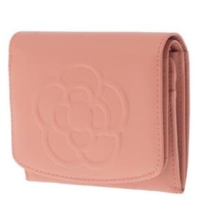 クレイサス 財布 折財布 二つ折り BOX ワッフル ピンク CLATHAS