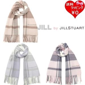 【無料ラッピング】 ジル バイ ジルスチュアート JILL by JILLSTUART ストール マフラー エンブロイダリーロゴチェックストール レディース