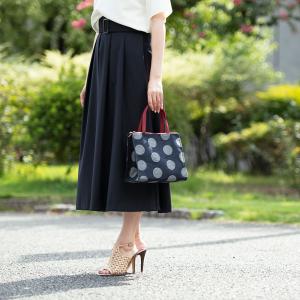 レーヌネイビー ドット トートバッグ 岡山デニ...の詳細画像2