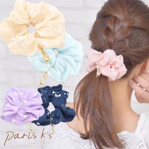 シュシュ 猫 ねこ ネコ ヘアアクセ 猫グッズ ネコアイテム にゃんこ キャット ヘアアクセサリー ヘアゴム チャーム ギフト プレゼント｜pariskids-net