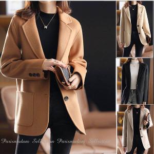 レディース カシミヤ100% ジャケット カシミア100% テーラーカラー