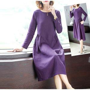 紫 ワンピース 大きいサイズの商品一覧 通販 Yahoo ショッピング