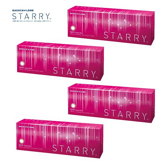カラコン ワンデー スターリー アース カジュアルオリーブ 30枚×4箱 STARRY ボシュロム ...