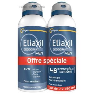 エティアキシル Etiaxil メンズ デオドラントスプレー 48h 2 × 150 ml
