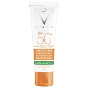 【並行輸入品】ヴィシー Vichy キャピタルソレイユ 3in1マティファイングミルク SPF50+...