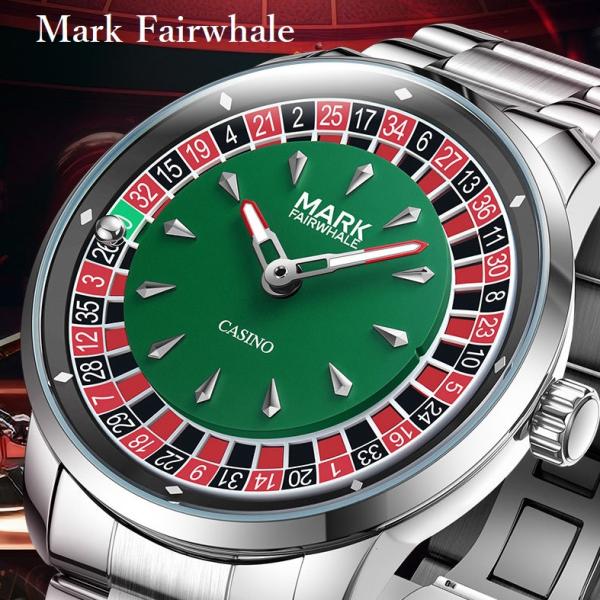 Mark Fairwhale FW-5031 メンズ 腕時計 丸型 カジノ 防水 おしゃれ スポーツ...