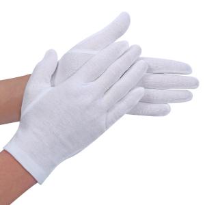 手袋 コットン手袋 24双組 純綿100% 白手袋 薄手 掃除用 家事用 作業用 検品用 乾燥肌用 保湿用 ガーデニング用 メンズ レディース (フリーサイズ)｜parisrose