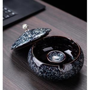 陶磁器灰皿蓋付き家庭用ファッションシンプルなリビングルームの灰皿の置物創意的な個性的なファッション｜parisrose