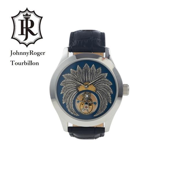 JOHNNYROGER メンズ 腕時計 本物保証 腕時計の最高峰 フライングトゥールビヨン 本格 機...
