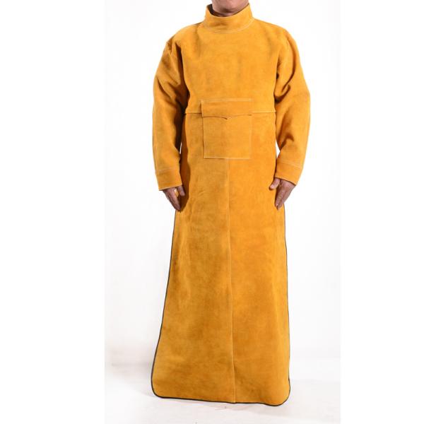 溶接エプロン 電気溶接防護服 溶接保護エプロン 作業服 エプロン 防護具 やけど 対策 防炎 アパレ...