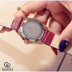 GUOU レディース 腕時計 時計 日本製ムー...の詳細画像3