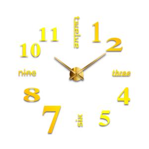 壁時計 掛け時計 大きいサイズ DIY ウオールステッカー インテリア 室内 ウォールクロック 時計を壁面に自由に設置できる シンプル 部屋装飾 簡単なおしゃれ時計｜parisrose