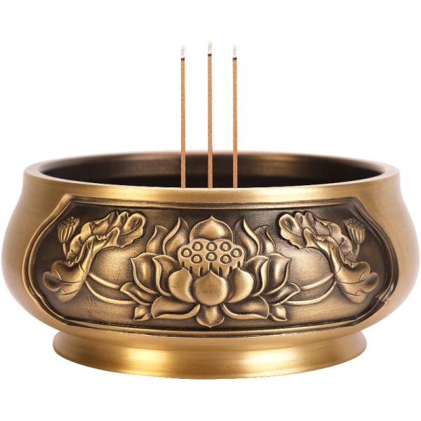 香炉 お香立て 仏具 お線香立て 仏壇用香炉 香皿 大きい おしゃれ 線香 真鍮 置物 寝室 書斎 ...