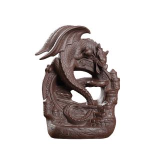 香炉 蒔絵 135-01 平丸獅子蓋 双鶴 床の間 置物 仏具 銅 ブロンズ