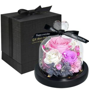 プリザーブドフラワー ガラスポット ケース入り...の詳細画像4