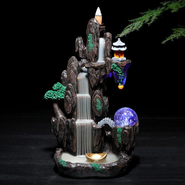 倒流香 香炉 香炉逆流香 お香 煙が下に流れ  ホルダー 流川香 香炉用品  置物 陶芸 開運 風水...