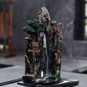 香炉 蒔絵 135-01 平丸獅子蓋 双鶴 床の間 置物 仏具 銅 ブロンズ