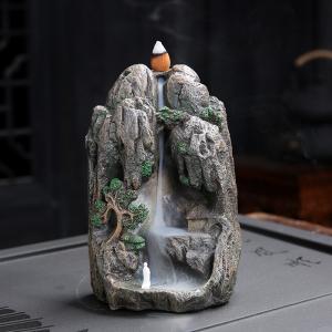 香炉 蒔絵 135-01 平丸獅子蓋 双鶴 床の間 置物 仏具 銅 ブロンズ