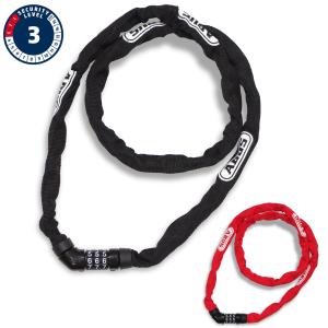 【日本正規品】 ABUS アブス 4804C/110 コンボ チェーンロック 自転車 鍵 ダイヤル式 2年保証