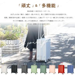 スーツケース ファスナータイプ USBポート付...の詳細画像2