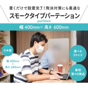 W400 H600 半透明 パーテーション ア...の詳細画像1